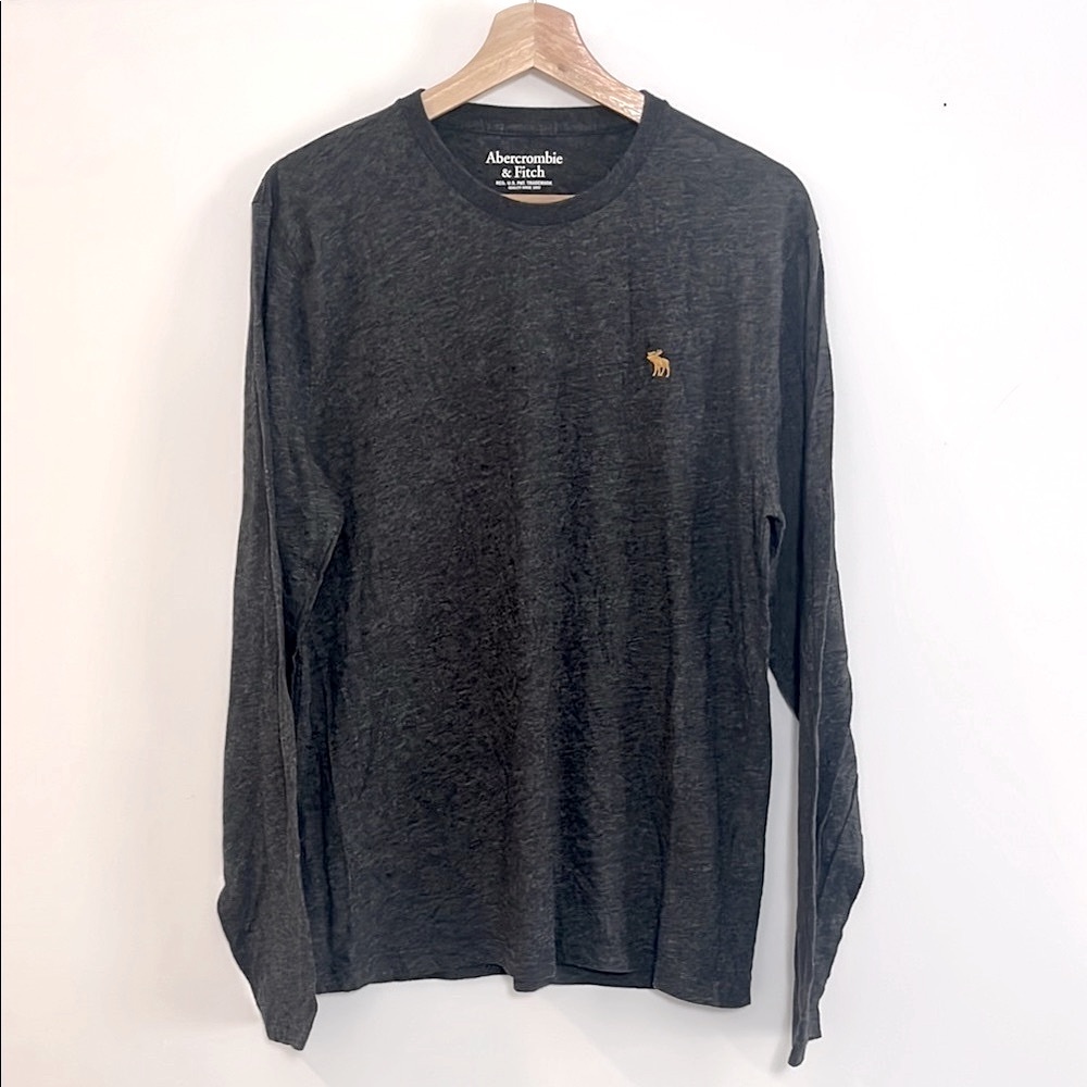 Abercrombie & Fitch Boys Black Long Sleeve Crewneck Shirt